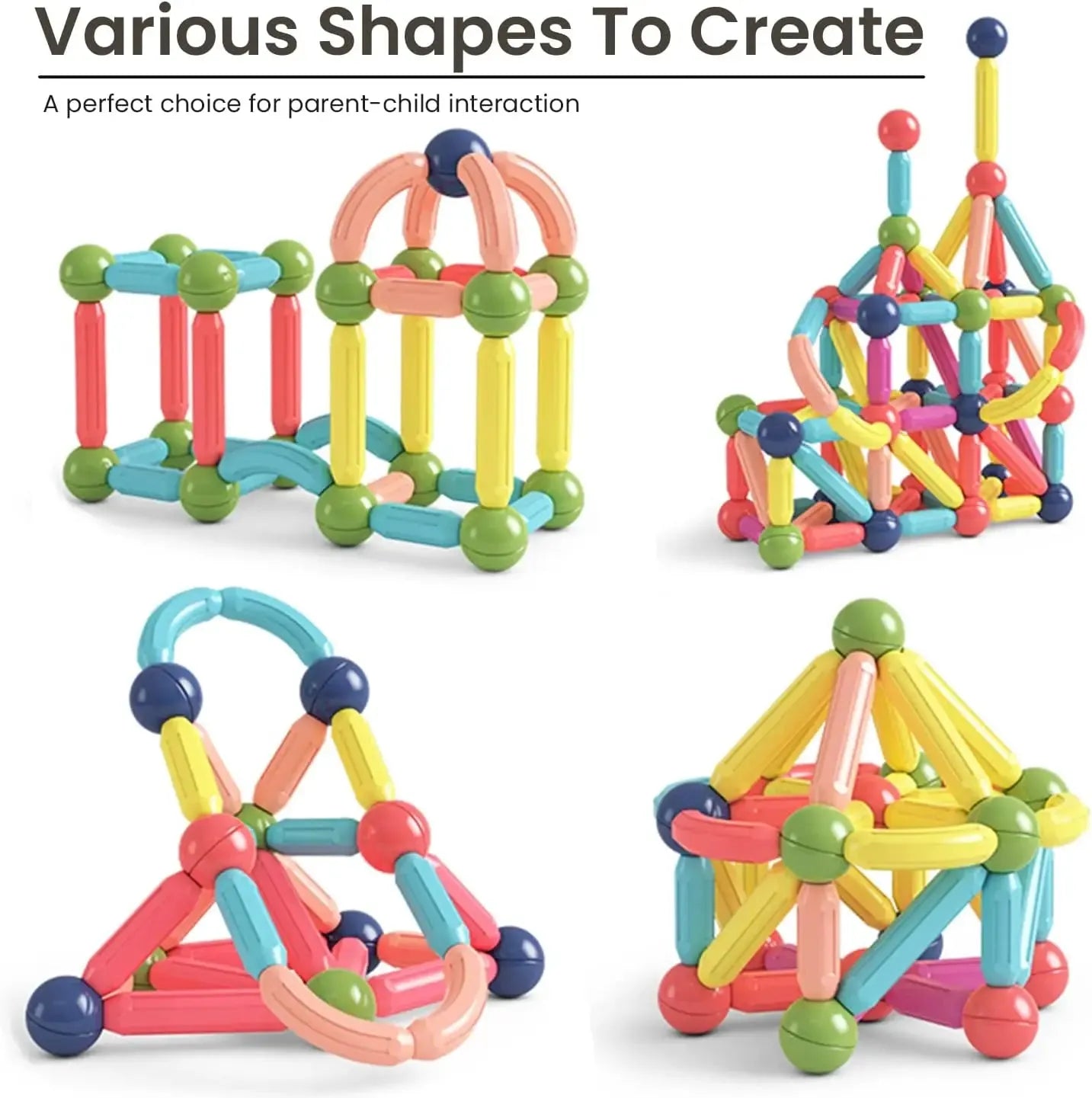25 Pieces Magnetic Building Blocks Educational Toy